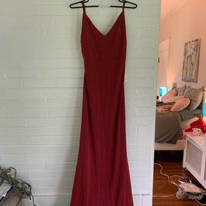 Red maxi/prom dress